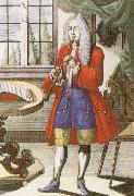 an early 18th century oboe as depicted by johann weigel. john banister